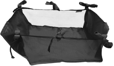 Congarteno Borsa Passeggino Organizzatore in Oxford Impermeabile Rete Portaoggetti Universale Per Cestino Inferiore Passeggino Nero 13 Pollici Capacità Per Bottiglie Pannolini E Shopping