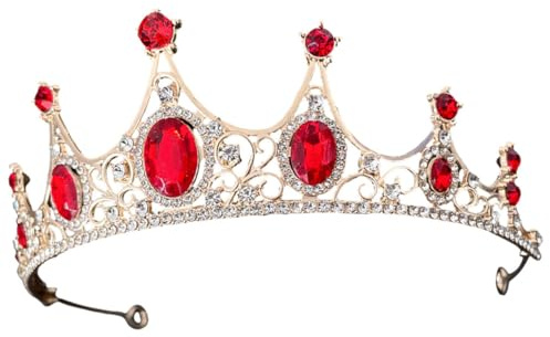 TOPBATHY Tocado de Tiara de Novia Ligero y Fácil de Llevar Diseño en Forma de de Aleación de Zinc y Rhinestone para Fiestas y Compromisos