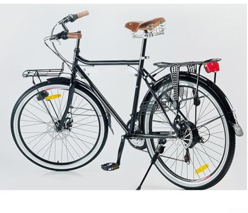 Yhenlovtt Stoßdämpfer Sattel mit Dämpfung für Mountainroad Rindsleder für Fahrrad Dreifederabdeckung und Vintage Bikes Benutzerorientiertes Layout für Komfort