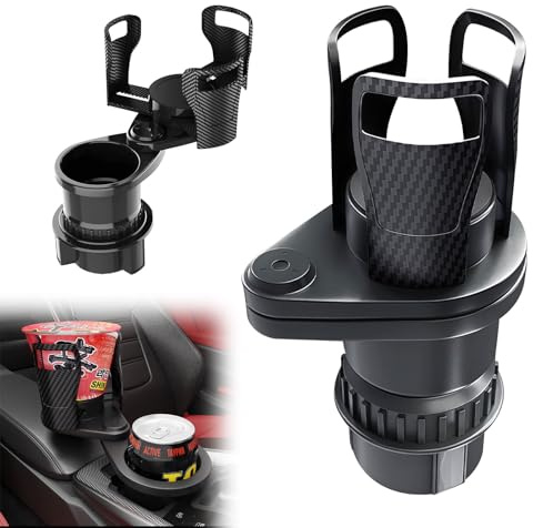 Auto Getränkehalter, Flaschenhalter Auto, Flexibles Griffdesign, Mit Verstellbarer Basis Und 360-Grad-Drehfunktion, Für Getränkebecher, Popcorneimer Und Hühnchen-Behälter