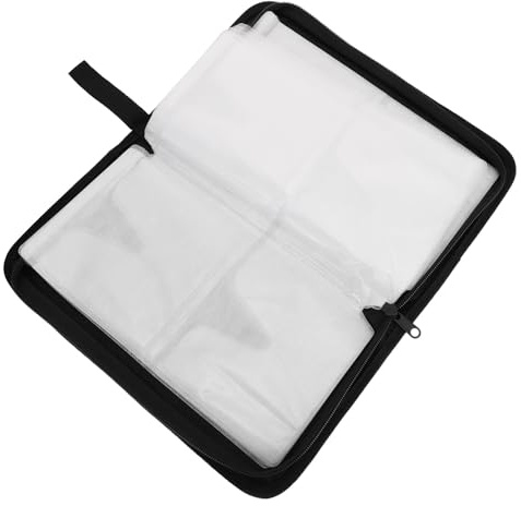 Gadpiparty Custodia Portadischi Cerniera per 80 CD Dvd, Borsa Portatile Leggera Maniglia, Protezione Sicura per Dischi, Organizer per Casa e Viaggio