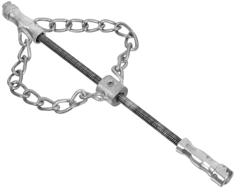 FONDOTIN Drain Cleaning Descaling Chain Double 16mm Flexible Shaft Cable for Sewer and Oil Grease Blockage Removal Industrial Trap Cleaning Tool for Professional Pipe Maintenance