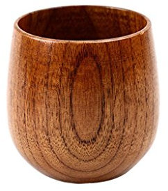 Yundxi Japanese Style Wooden Mug Breakfast Beer Milk Cup Coffee Mug Wood Drinking Cup