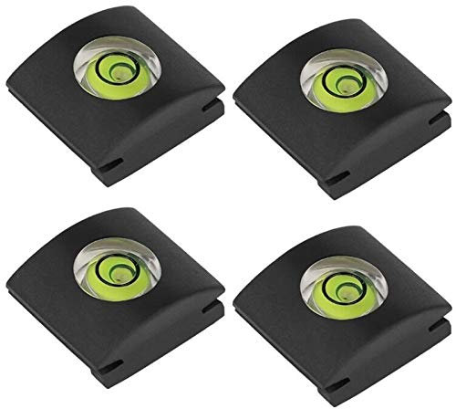 ChromLives Spirit Level Camera Hot Shoe Level Hot Shoe Cover Hot Shoe Mount Protectors Camera Bubble Compatible with DSLR Camera Canon Sony Nikon Panasonic Fujifilm Olympus Pentax and More 4Pack