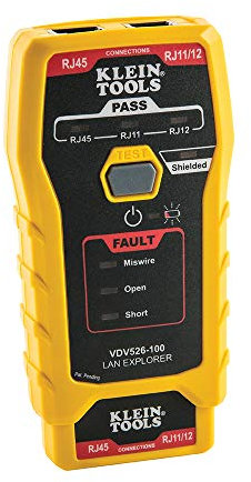 Network LAN Cable Tester, VDV Tester, LAN Explorer with Remote Klein Tools VDV526-100