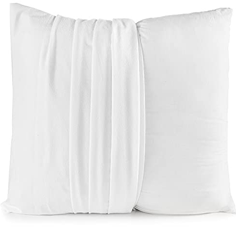 Alreya Wasserdichter Kissenschoner 2er Set 80 x 80 cm mit Reißverschluss - 100% Baumwolle Kissenschutzbezug - Kissenbezug Milbenschutz Encasing