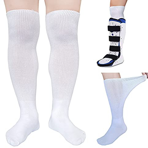 2 Pairs Replacement Sock for Air cast Walking Boot Walker Brace - Air Cam Walkers Fracture Orthopedics Boot-Liner Cast Sock 2 Pairs