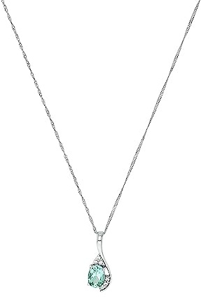 Amor Kette mit Anhänger 925 Sterling Silber Damen Halsschmuck, mit Zirkonia synth., Spinell synth., 45 cm, Silber, Kommt in Schmuck Geschenk Box, 9963843