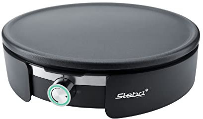 Crepera Steba XXL para crepes francesas originales con 35 cm de diámetro, placa de aluminio fundido a presión con revestimiento antiadherente extraíble. CR 36.