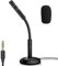 Tiardey Micrófono estéreo con Soporte para PC,computadora portátil.Ideal para transmisión,Chat,grabación,Llamadas en Conferencia,Conector de 3,5 mm - Negro