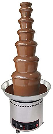 Fondoir de Sauce Commerciale en Acier Inoxydable/Fondue de Cascade de Chocolat, Machine à Fontaine à Fondue au Chocolat à 4/5/6/7 Niveaux, pour fête d'anniversaire, Buffet (7 Tier)