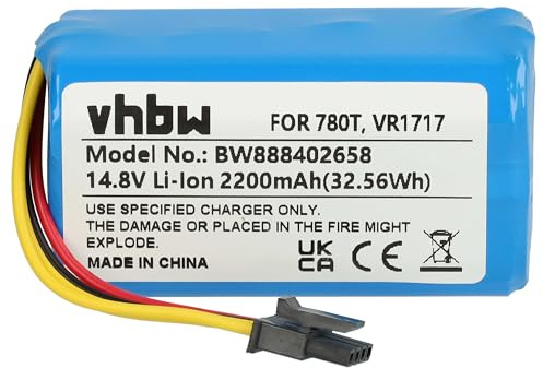 vhbw Batterie Compatible avec Blaupunkt BPK-VCBB1XPW+ | robot électroménager (2200mAh, 14,8V, Li-ion)