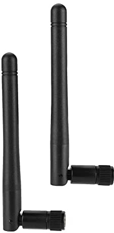 VBESTLIFE 2 Piezas Enrutador de Banda Dual 2dBi 2.4G/5G Antena WiFi, Antena SMA de Alta Ganancia Tarjeta de Red Inalámbrica WiFi Antena Externa para Enrutador WiFi Inalámbrico (Antena 2DBi)