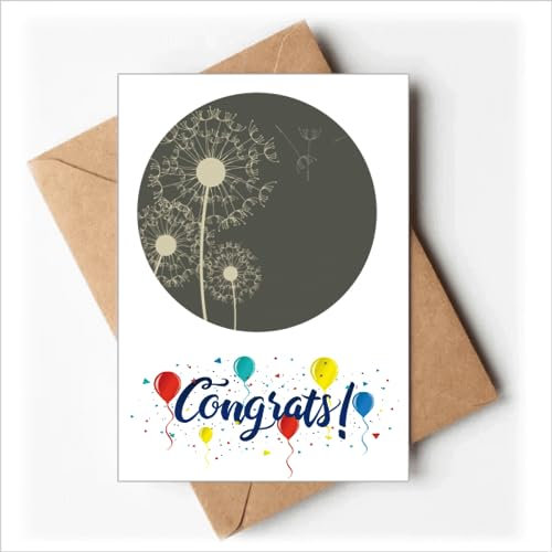 Pusteblume Blumen s Illustration Hochzeit Karten Glückwunsch Gruß Umschläge