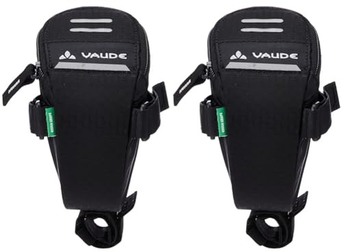 VAUDE Satteltaschen Race Light L, Schwarz, 118000100 (Packung mit 2)