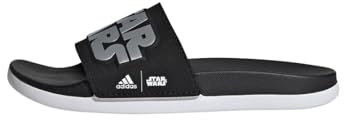 adidas Unisex Kids Star Wars Kids Comfort Adilette Core Black/Silver Metallic/Cloud White 38