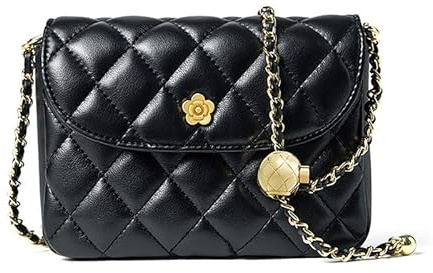 MOSAMHUA Leder Crossbody Tasche für Frauen Kleine Gesteppte Umhängetasche Hobo Tote Handtasche Clutch Purses Cross Body Bag für Arbeit Shopping Dating