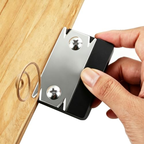 KEWAYO Kantenhobel Holz, Mini Handhobel, Kantenschneider Umleimer mit 1 Ersatzklinge für Holz PVC ABS, Holzbearbeitung Rutschfest Einhandhobel (Schwarz)