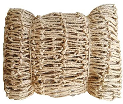 Outdoor Zaun Seilnetz,Fallschutznetz, Decor Vogelnetz Outdoor-Kletterseilnetz Schweres Hanfseil-Ladungsnetz Leiter LKW-Anhängernetz Hanfseil-Ladungsnetz Hanfseilnetz Sicherheitsfracht(3X4m(10X13ft))