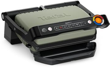 Tefal GC71EL OptiGrill Eco Design Parrilla de contacto inteligente, resultados perfectos, sin monitoreo, 6 programas automáticos, indicador de cocción, fácil limpieza