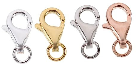 TEHAUX 20sätze Mini Lobster Clasps Roségold Und Handgemachte Schmuckverschlüsse Für Armbänder Und Und Geschlossene