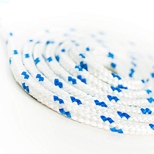 Seiletech.de WEISSES POLYPROPYLENSEIL – 20mm – 25m – Traglast bis 82 kg Flechtleine Textilschnur Kordel Kunststoffseil geflochten