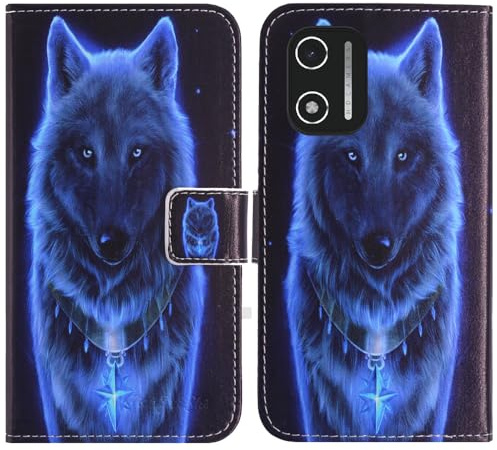 TienJueShi Wolf Fashion Style Book Stand Flip PU Leather Magnet Card slot Protector Phone Case Cover Etui Wallet For Xgody Android Phone X32 2025 5.5 inch