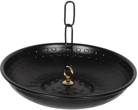 HEMOTON Bassin de Récupération d'eau de Pluie en Alliage D'aluminium Noir, Chaîne de Pluie Décorative et Fonctionnelle pour Toit, Guide l'eau Élégance
