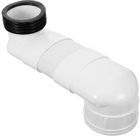 HOLIDYOYO Wc Scarico Traslato 22cm in Pvc, Raccordo per Bagno Offset Massimo 10cm, Previene Problemi di Drenaggio, Uso Residenziale e Commerciale