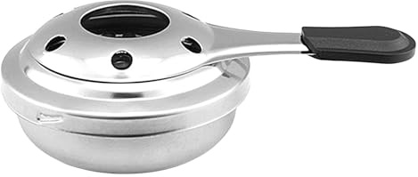 Alkoholbrenner, 15,5 cm (6,1 Zoll), Mini-Kraftstofföfen, zusammenklappbar, Mini-Campingkocher, für Solo-Camping, Wandern, Picknick, Grill, Mann