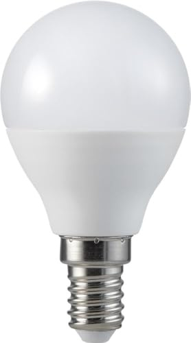 MÜLLER-LICHT LED Tropfenform Ersetzt 40 W, Plastik, E14, 5.5 W, Weiß, 4er Set, 4 Einheiten