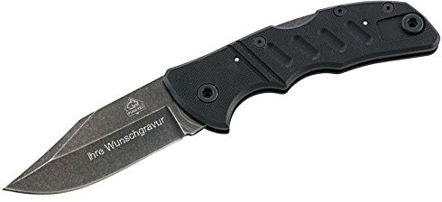 PUMA Taschenmesser mit persönlicher Gravur, Clip Punkt, Stahl, Taschenmesser, 165793011