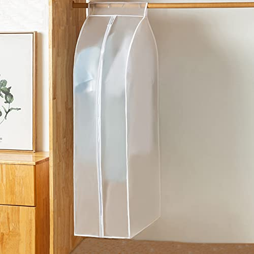 Kleidersack, Kleiderschutzhülle, Kleiderständer Abdeckung, Kleidersäcke Transparent mit Reißverschluss Staubdicht Wasserdicht Mottensicher für Anzug Mantel Kleid Jacke (60 * 30 * 110 cm)