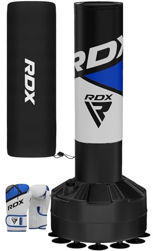 RDX Kinder Freistehender Boxsack 4ft Junior Standboxsäcke Trainingshandschuhe, MMA, Kickboxen,Boxen, Kampfsport, Muay Thai, Boxpartner, Punchingsäcke, Tumbler Boxsäcke Saugfuß