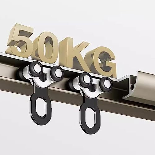 WDJBPSH Vorhangschiene Schwerlast Vorhangschienensystem, Werbung Aluminium Raumteilerstange mit Edelstahlhaken, 1/1,2/1,5/2/1,5/2/2,5/3 M Lang (Size : 3m/118in)