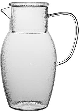 TJLVYCNB Water Pitcher High Borosilicate Glass Pitcher with Handle H Hammered Jug Teapot Juice Jug Water Carafe