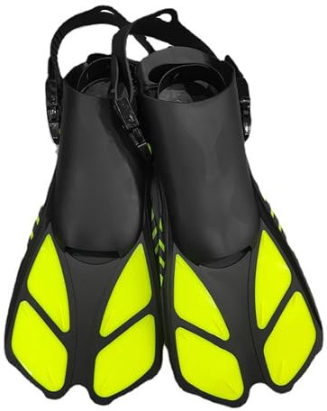 Bottone Kurze Schnorchelflossen, Reisegröße, verstellbar, offene Ferse, Schwimmflossen, Scubas-Flossen, verstellbare Haspen, Schwimmflossen