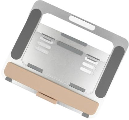 Dawutocap Soporte de aluminio para laptop, soporte multifuncional para tabletas, almohadilla ajustable y con reposabrazos