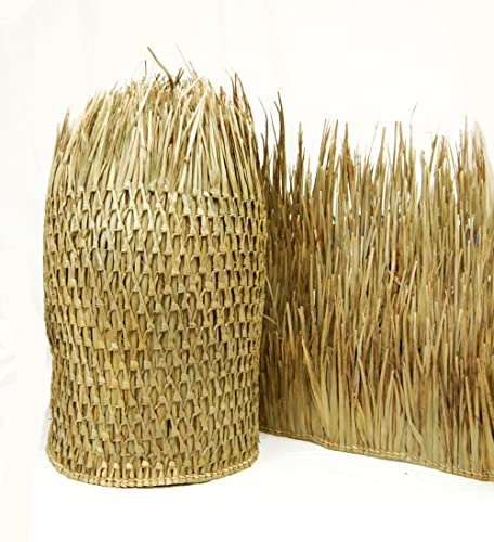 Forever Bamboo Mexican Palm Thatch Roof Runner Roll Tiki Hut Thatch Duck Boat Blinds Grass Palapa Thatch Roofing for Tiki Bar Huts 35 in H x 60 ft L