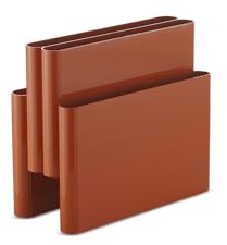 Kartell Magazine Rack, Zeitschriftenhalter, L 40 x H 34.5 cm, Orange