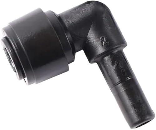 Water Tube Jointer,1/4'' Pipe Tee Plug Elbow Quick Connector Garden Misting System Water Connectors Aquarium Reverse Osmosis System Fittings 2 Pcs(Elbow)