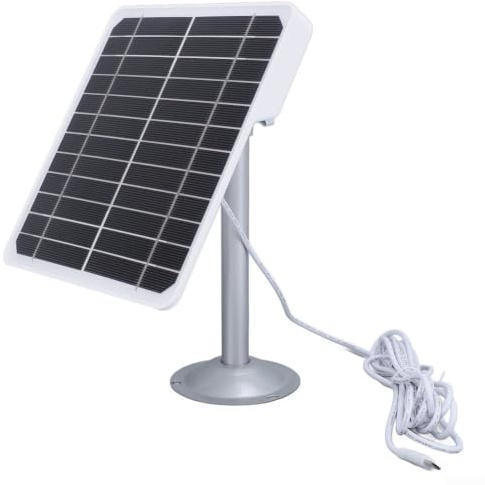 Effizientes 5V 20W Solarpanel für Außensicherheitskameras mit IP66 wasserdichtem Schutz (Type-C)
