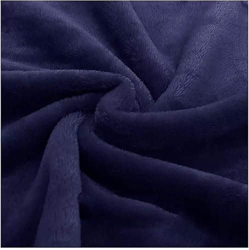 Tessuto in velluto vellutato per tappezzeria e tappezzeria, venduto al metro per cucito, abbigliamento, costumi, decorazioni per la casa, tende, tappezzeria (blu, 1,6 x 0,5 m)