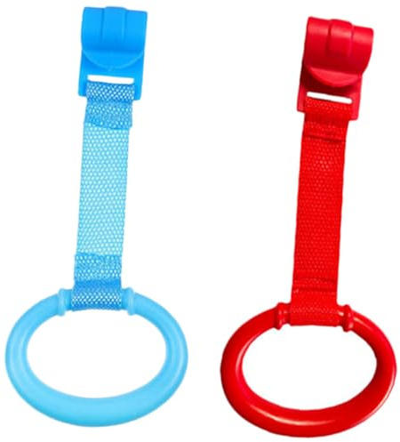 LOLIPPYY 2 Trazione per Lettino Ragazzo Colori Delicati Blu Stand e Apprendimento Accessori e Resistenti per Camminata e in Culla