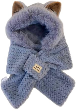TYXHXTF Sciarpe Cappello Donna, Volpe Caldo Cappello e Sciarpa, Cappellos Invernale per Bambina Lavorato a Maglia, Berretto Invernale e Scaldacollo per Ragazzi Ragazze