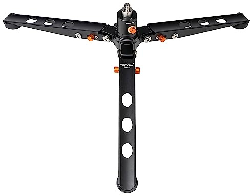 Walimex pro Ground Rocker GR230 – Stående spindel, golvstativ, lutbar, 360° vridbar med kulhuvud, lastkapacitet 18 kg, stående spindel för monostommen monopods stripods, stor golvyta 50 cm