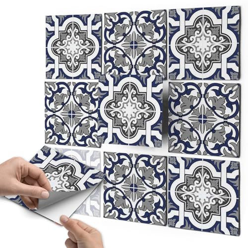 CREATISTO Fliesenaufkleber Fliesenfolie Mosaikfliesen - Klebe Folie für Wandfliesen I Klebefliesen Deko Folien für Fliesen in Küche u. Bad/Badezimmer (15x15 cm I 36 -Teilig)