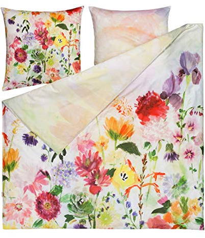 ESTELLA Mako-Satin Bettwäsche Garden Multicolor