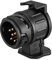 SXYHKJ 13 Pin a 7 Pin Adattatore rimorchio,Camion Caravan Gancio Traino Spina rimorchio 13 Poli Presa 12 V Adattatore convertitore Elettrico Presa connettore