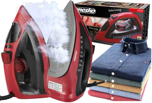 Mesko MS 5031 Dampfbügeleisen mit 400ml Wassertank, 3000 W, handliches Bügeleisen mit Abschaltautomatik